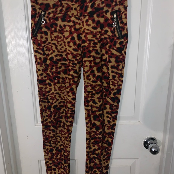 Warm cheetah print leggings - Picture 2 of 3
